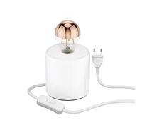 Lampada da tavolo TIPO rotonda in porcellana bianca + lampada LED 839lm bianco [EEK: E]