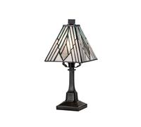 Lampada da Tavolo Tischleuchte Piccolo H:32 CM B:14 Tiffany Stile E27 Buntglas