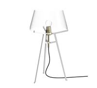 Lampada da Tavolo Tonone Ella, Bianco/vetro Trasparente