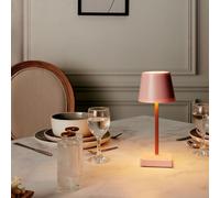 Lampada da tavolo touchscreen LED colore rosa batteria moderna camera da letto