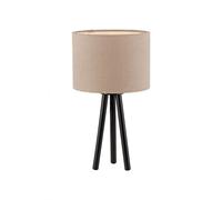 Lampada Da Tavolo Tre Piedi Tessuto Metallo E27 46 Cm Camera Da Letto Comodino