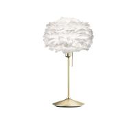 Lampada da Tavolo Umage Eos Mini Bianco con Base in Ottone Spazzolato con USB