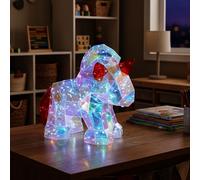 Globo Lampada da tavolo LED per camere di bambini Brondar Unicorno, rosso, altezza 26 Globo