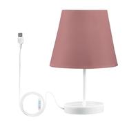 Lampada da tavolo USB Old Rose Illuminazione morbida LED Lampada da comodino per camera da letto Design moderno Luce da comodino Elegante Home Decor Dimmable Touch Control