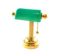 Lampada Da Tavolo Verde A LED Per Casa Delle Bambole In Miniatura