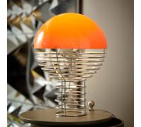 Verpan Wire Lampada da Tavolo Ø30 Cromo/Arancione