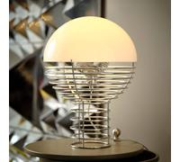 Verpan Wire Lampada da Tavolo Ø30 Cromo/Bianco