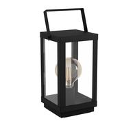 Lampada Da Tavolo Vintage Bradford 1 Acciaio Nero 1 Luce E27 Ip20