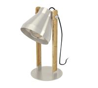 Lampada Da Tavolo Vintage Cawton Acciaio Grigio Acciaio 1 Luce E27 [EEK: A++]