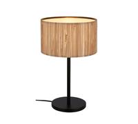 Lampada Da Tavolo Vintage Slama Metallo Nero 1 Luce E27 [EEK: A++]