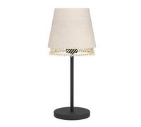 Lampada Da Tavolo Vintage Tabley Acciaio Nero 1 Luce E27