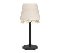 Lampada Da Tavolo Vintage Tabley Acciaio Nero 1 Luce E27
