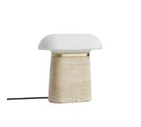 Lampada da Tavolo Woud Nova Avorio Travertino/Opale