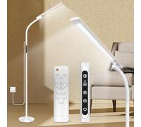 Lampada da Terra 10000Lux, Lampada di Luce Diurna Senza Raggi UV con Telecomando e Touch Screen, 3 Temperature di Colore & 4 Livelli di Luminosità & Timer, Lampada a Luce Naturale per Ufficio/Casa
