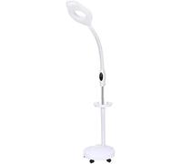 Lampada da Terra 16x con Lente d'Ingrandimento Lampada da Terra Pieghevole Lente d'Ingrandimento Professionale per Estetista Laboratorio Estetico E Lavoro, A