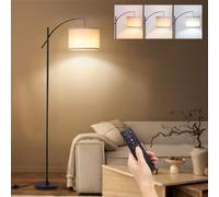 Lampada da Terra a Arco Soggiorno, Altezza 187cm, LED Dimmerabile con Temperatur