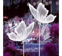 Lampada da terra a farfalla con ali LED, decorazione creativa da appendere per feste di nozze ed eventi