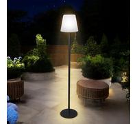Lampada da terra a LED a batteria bianca calda e con cambio colore - 106 x 16 cm - Nero con 4 modalità ricaricabili tramite USB - Balcone terrazzo
