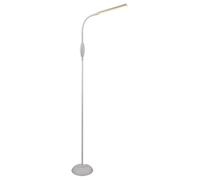 Lampada da terra a LED bianca Lampada da terra con interruttore a sfioramento, braccio flessibile, colori della luce regolabili, 5W 700lm bianco caldo-bianco neutro, H 145 cm