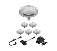 ledscom.de Lampada da terra a LED Bunda, 2 luci, per esterni, passabile, bianco freddo, set di 6