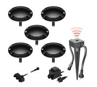 Lampada da terra a LED Bunda 2 luci con sensore crepuscolare per esterni