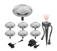 Lampada da terra a LED Bunda 2 luci con sensore crepuscolare per esterni
