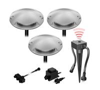 Lampada da terra a LED Bunda 2 luci con sensore crepuscolare per esterni