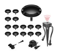 Lampada da terra a LED Bunda 2 luci con sensore crepuscolare per esterni