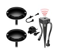 Lampada da terra a LED Bunda 2 luci con sensore crepuscolare per esterni