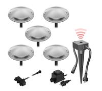 Lampada da terra a LED Bunda 2 luci con sensore crepuscolare per esterni