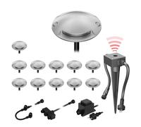 Lampada da terra a LED Bunda 2 luci con sensore crepuscolare per esterni