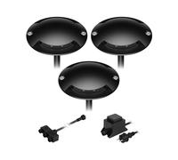 Lampada da terra a LED Bunda 2 luci nera per esterni