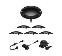 Lampada da terra a LED Bunda 2 luci nera per esterni