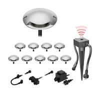 Lampada da terra a LED Bunda a 1 luce con sensore crepuscolare per esterno