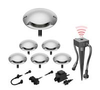 Lampada da terra a LED Bunda a 1 luce con sensore crepuscolare per esterno