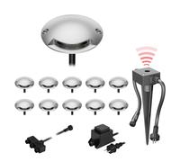 Lampada da terra a LED Bunda a 1 luce con sensore crepuscolare per esterno