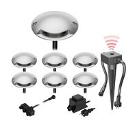 Lampada da terra a LED Bunda a 1 luce con sensore crepuscolare per esterno