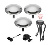 Lampada da terra a LED Bunda a 1 luce con sensore crepuscolare per esterno