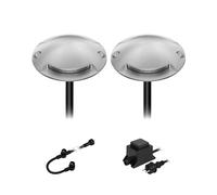 Lampada da terra a LED Bunda a 2 luci per esterni bianco caldo 2 unità