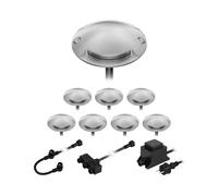ledscom.de Lampada da terra a LED Bunda, 2 luci, per esterni, passabile, bianco caldo, set di 8