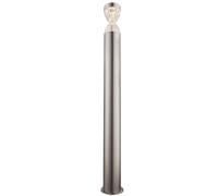 Lampada da terra a LED da esterno con trama luminosa in acciaio inox per veranda Globo 34008