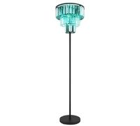 Lampada da terra a LED dimmerabile con telecomando cristalli di vetro lampada da soggiorno lampada da terra 3 lampadine, cambio colore RGB, cristalli fumé trasparenti, 3x 8,5W 3x 806lm bianco caldo, D