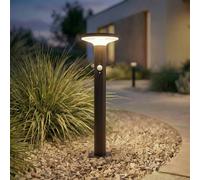 Lampada da terra a LED e solare PRIOS Kalen, nera, 50 cm, con sensore PRIOS