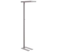 Lampada da terra a LED in metallo argentato con interruttore 197 cm Taurus