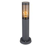 Lampada da terra a LED, lampada da percorso, lampada da esterno, lampada da giardino con effetto fuoco, antracite, H 45 cm