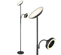 Globo Ventilatore Stand LED Lampada Da Terra Nera Dimmer Touch 178 cm