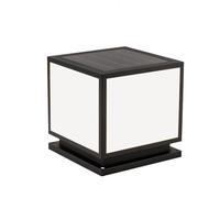 Lampada da Terra a Palo Solare, Moderna e Minimalista, per Esterni, in Alluminio Pressofuso con Finitura Nera, con Luce Bianca a 6000K Alimentata a Energia Solare./Buio/50 Centimetri