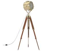 Lampada da Terra a Treppiede Legno Massello di Mango 165 cm