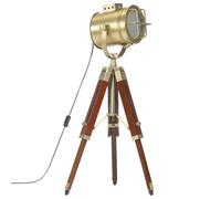 Lampada da Terra a Treppiede Legno Massello di Mango 69 cm