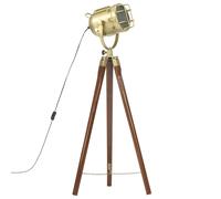 Lampada da Terra a Treppiede Legno Massello di Mango 97 cm